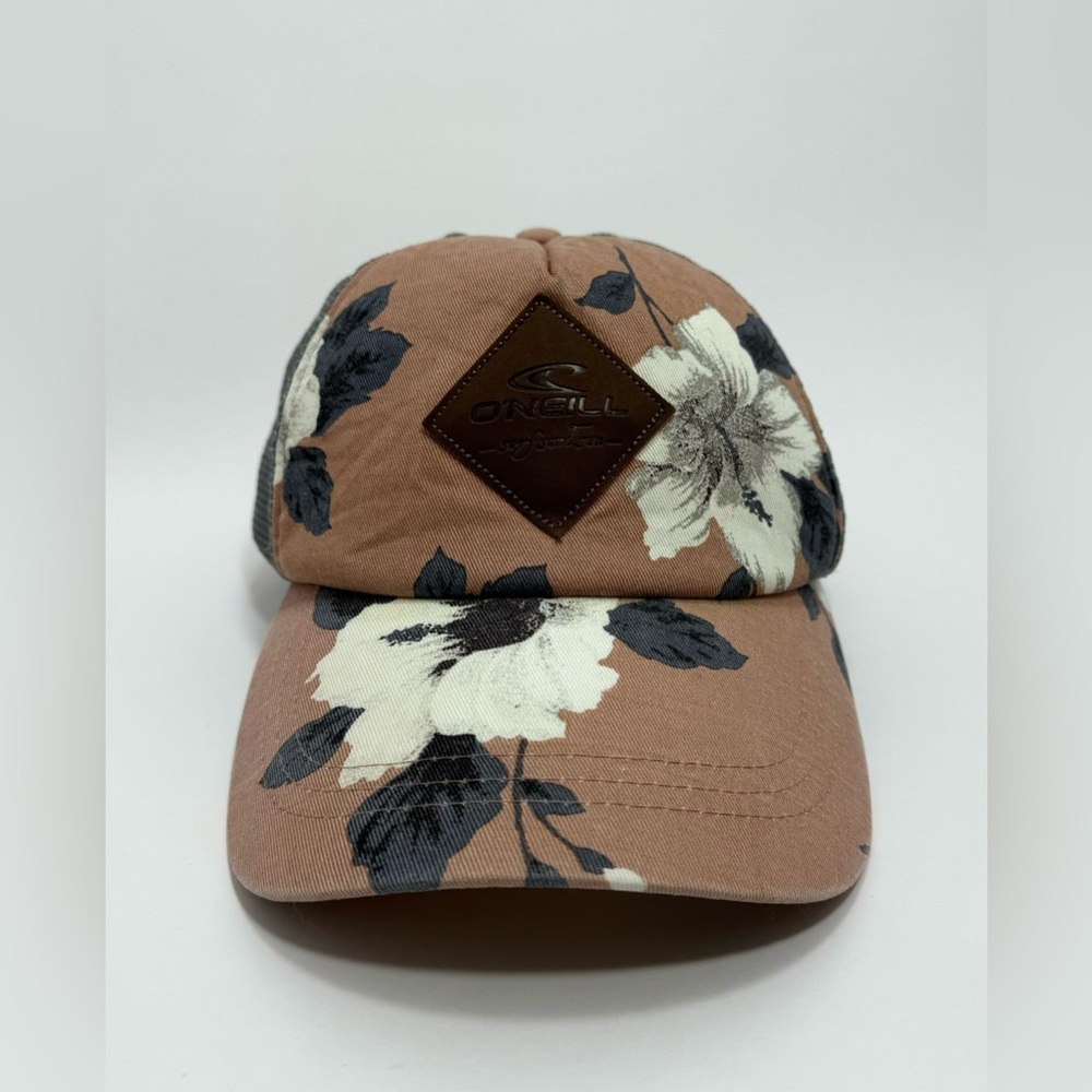 O'Neill Floral Print Snapback Adjustable Mesh Back Hat With Foam Shell